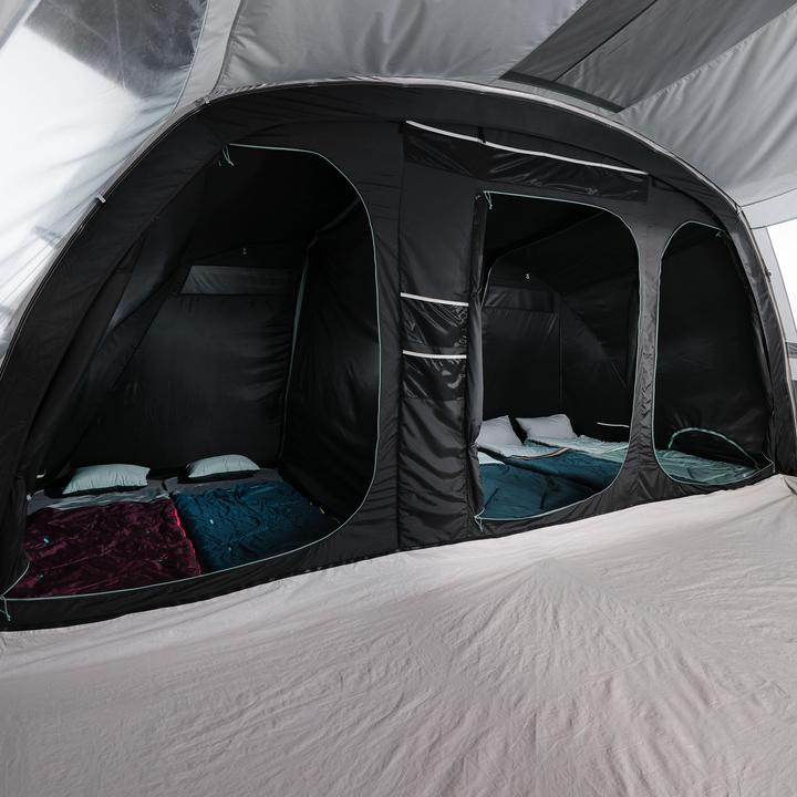 Immagine prodotto Quechua Familienzelt Stangenaufbau - Arpenaz 6.3 F&B 6 Personen 3 Kabinen (Tenda, 25.75 kg, 6 persone)