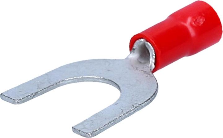 Actual product image Kalitec 100 pieces Cembre RF-U8 fork cable lugs insulated U8 red I Industrial quality