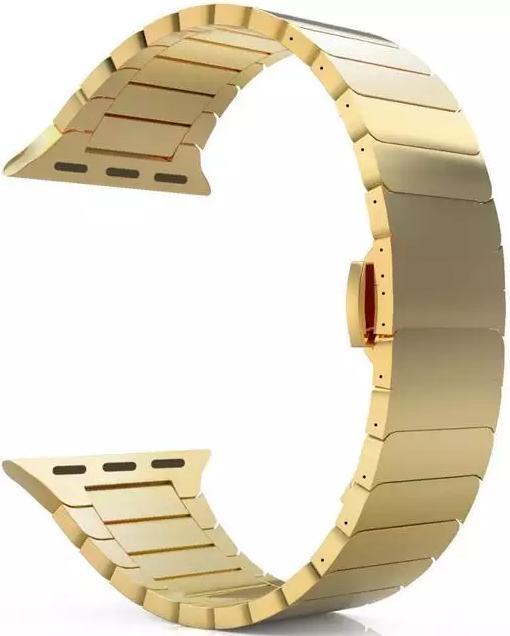 Produktbild Ferryxpress Elegantes Aluminium Armband für Watch (42/44/45/49mm) - Gold (42 mm, 44 mm, 45 mm, 49 mm, Aluminium)