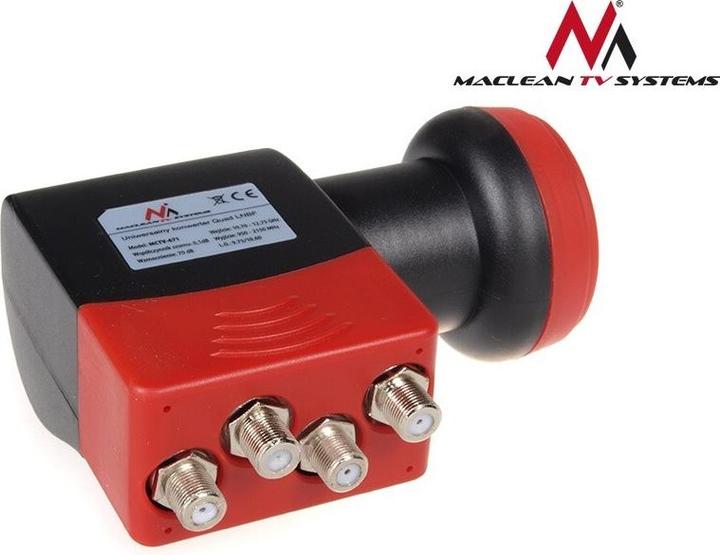 Immagine prodotto Maclean MCTV-671 MCTV-671 Alto guadagno Quad 4-Way LNB Alto guadagno (Quad LNB)