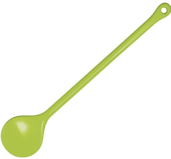 Productafbeelding Waca Ronde plastic lepel in groen, 31 cm