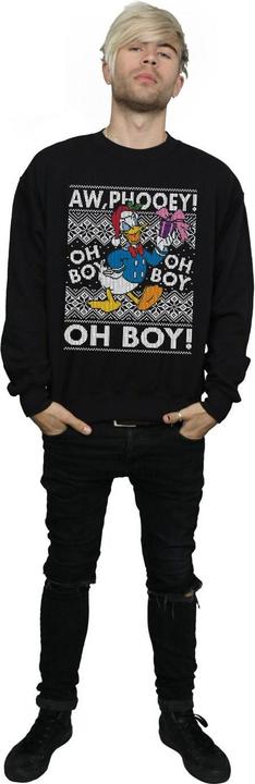 Immagine prodotto Disney Donald Duck Christmas Fair Isle Felpa Uomo (L)