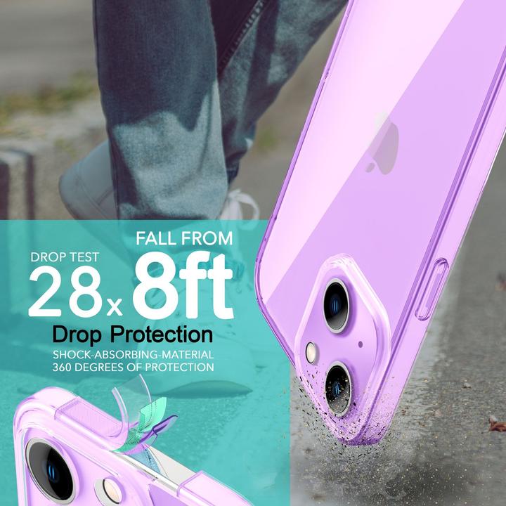 Immagine prodotto Nalia Copertura in silicone trasparente al neon (Apple iPhone 14)
