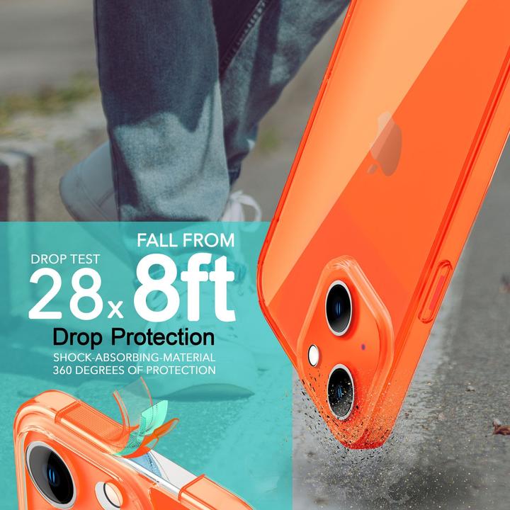 Immagine prodotto Nalia Copertura in silicone trasparente al neon (Apple iPhone 14)