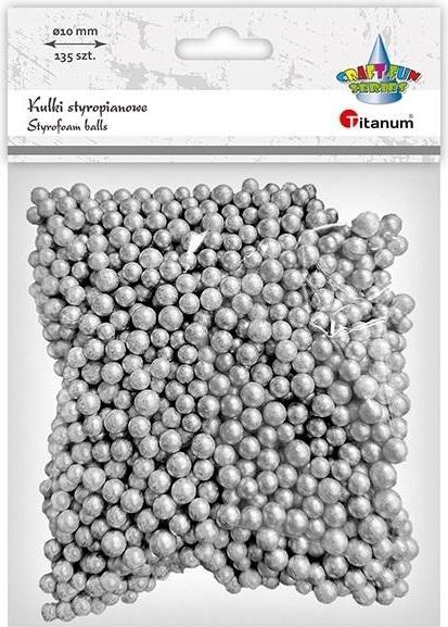 Produktbild Titanum Styroporkugeln 5/7mm 135 Stück, Silber