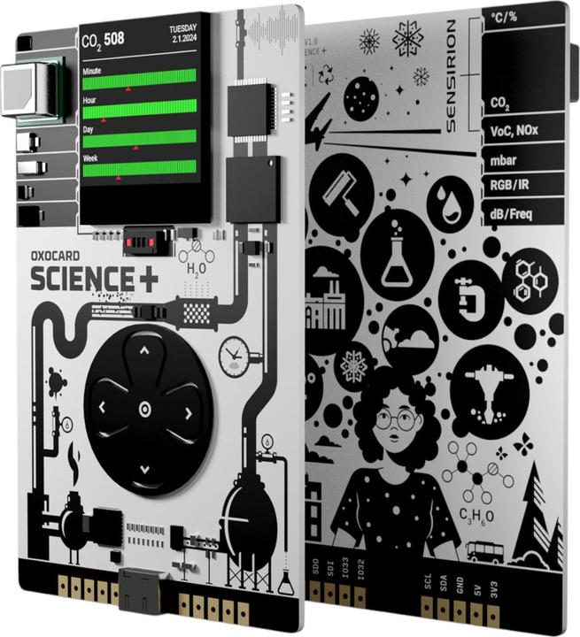 Actual product image Oxon Developer board Oxocard Science Plus GOLD Edition