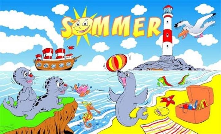 Produktbild trends4cents Flagge SOMMER LEUCHTTURM 90 x 150 cm