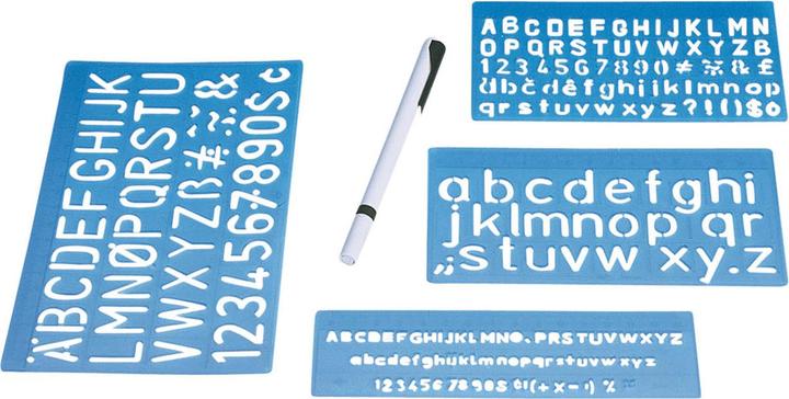 Actual product image Wedo Stencil Set with Pen (118 mm)