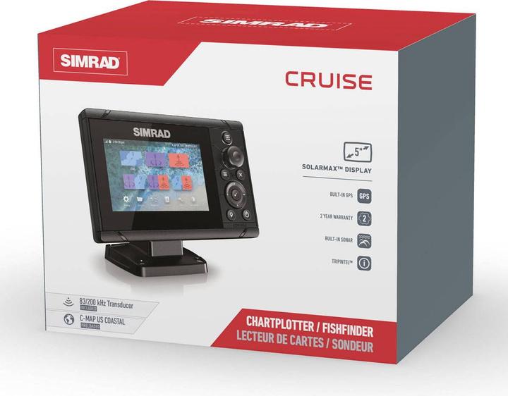 Immagine prodotto Simrad Plotter cartografico "Cruise" con trasduttore 83/200