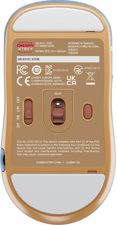 Immagine prodotto CHERRY xtrfy M68 senza fili, blu (Senza fili)