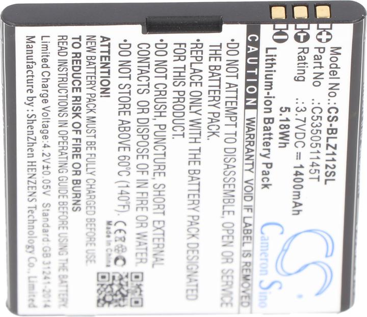 Image du produit XCell Akku passend für Blu Yezz, Blu YZ1120 Akkutyp C535051145T, 1400mAh 3.7V