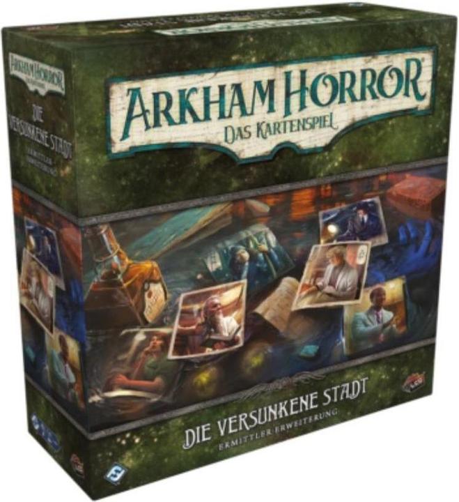 FFG FFGD1183 - Arkham Horror: Il Gioco di Carte - La Città Sommersa (Espansione Investigatore) (Tedesco)