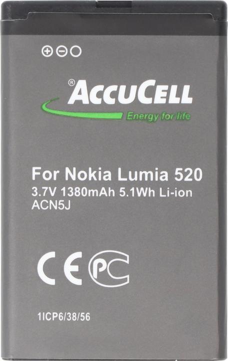 Actual product image Nokia Akku Lumia 520 Akku BL-5J