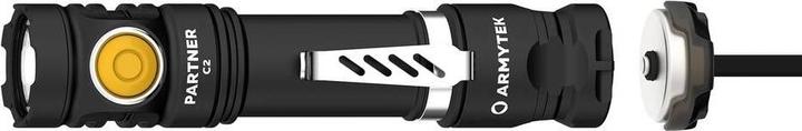 Image du produit ArmyTek Partner C2 Magnet USB Lampe torche LED chaude avec clip ceinture, avec étui alimentée par batterie (12.35 cm, 1020 lm)