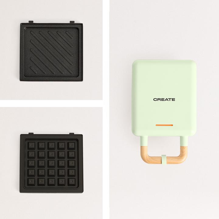 Image du produit Create STONE 2 IN 1 COMPACT - Four à sandwich et gaufrier