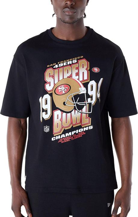 Actual product image New Era NFL Shirt - HELMET San Francisco 49ers schwarz - S (S)