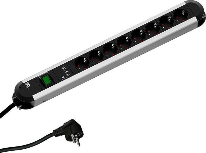 Actual product image Bachmann PRIMO extension cord (8 x, CEE 7/3, 1.75 m)