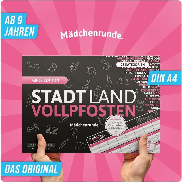 Produktbild Denkriesen Stadt Land Vollpfosten - Mädchenrunde (Deutsch)
