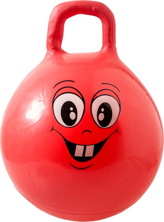 Idena Balle de saut rouge Happy Face, Ø 45-50cm