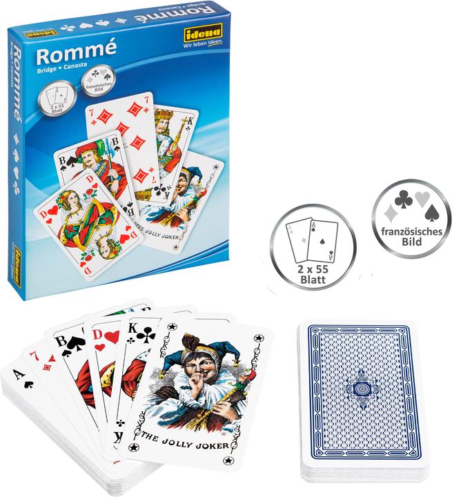 Image du produit Idena Jeu de cartes Rami (Français)