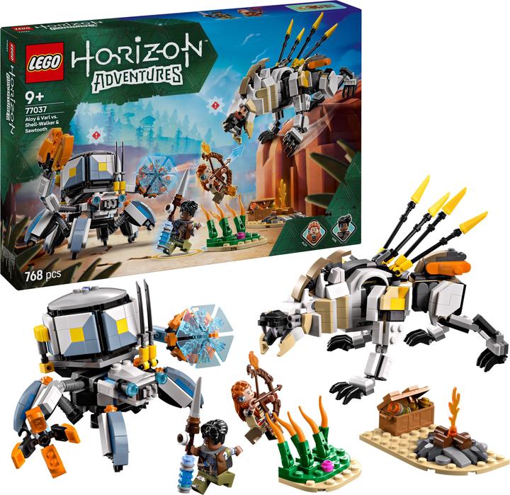 Actual product image LEGO Horizon Aloy And Varl vs Shell-Walker (77037, LEGO Horizon)