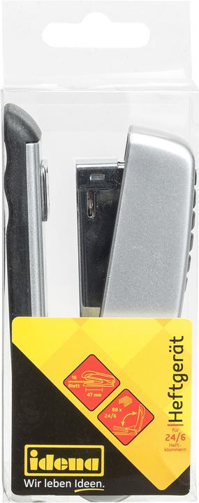 Immagine prodotto Idena Cucitrice per 24/6 grigio argento, fino a 16 fogli (16 lamelle)