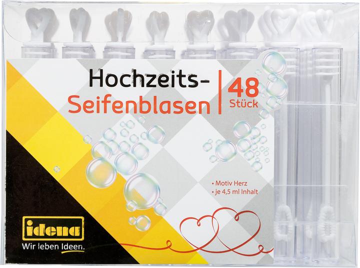 Actual product image Idena Soap Bubbles Stick with Heart Lid 4,5ml 48pcs