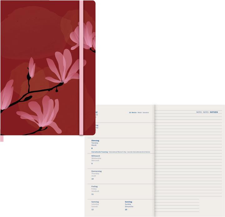Produktbild Idena Agenda Mini 2023 rot Magnolie FSC-Mix (Spezial, Deutsch)