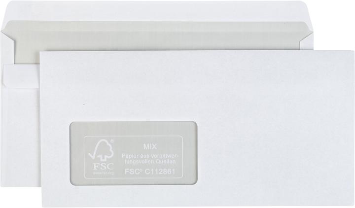 Productafbeelding Idena BU DL wit 75g 25er sk w.F. FSC-Mix (DIN lang (11 x 22 cm), 25 x)