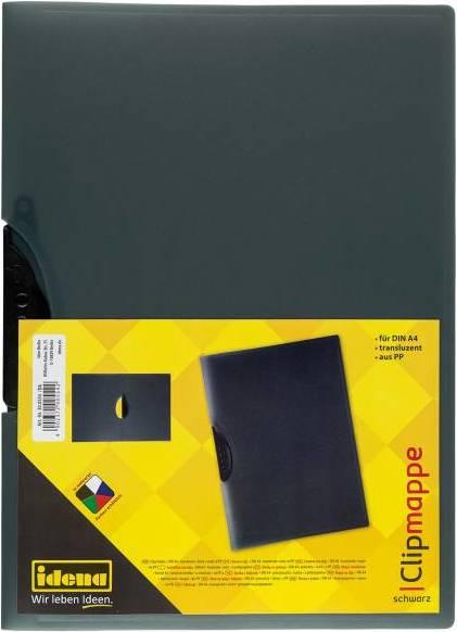 Produktbild Idena Clipmappe A4 schwarz PP transluzent (A4, 1 x)
