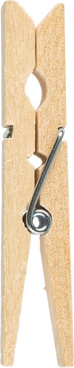 Idena Mollette per abiti 73 mm 24 pezzi in legno