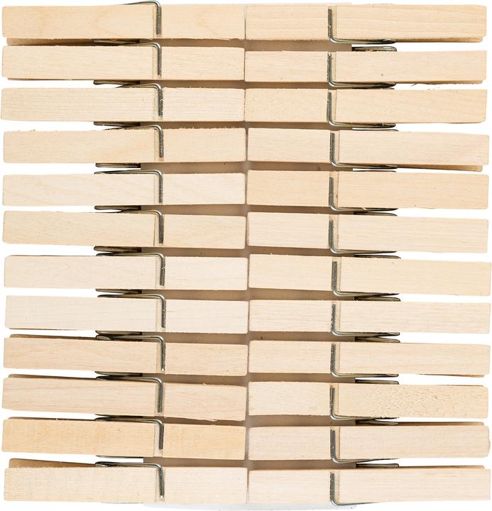 Actual product image Idena Clothes pegs 73mm 24 pieces made of wood