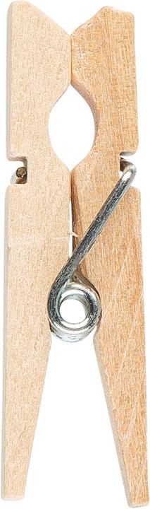 Idena Mollette per abiti in legno 28 mm 45 pezzi