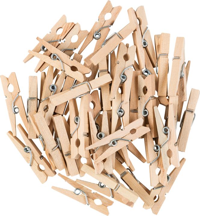 Immagine prodotto Idena Mollette per abiti in legno 28 mm 45 pezzi
