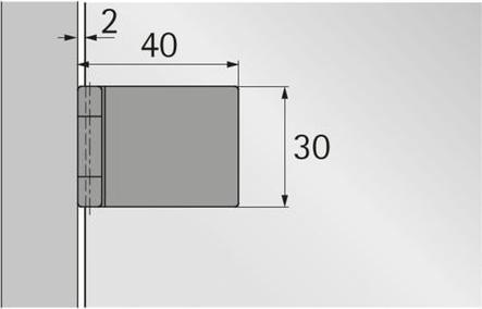 Productafbeelding Hettich Glasdeurscharnieren ET 5150 Z