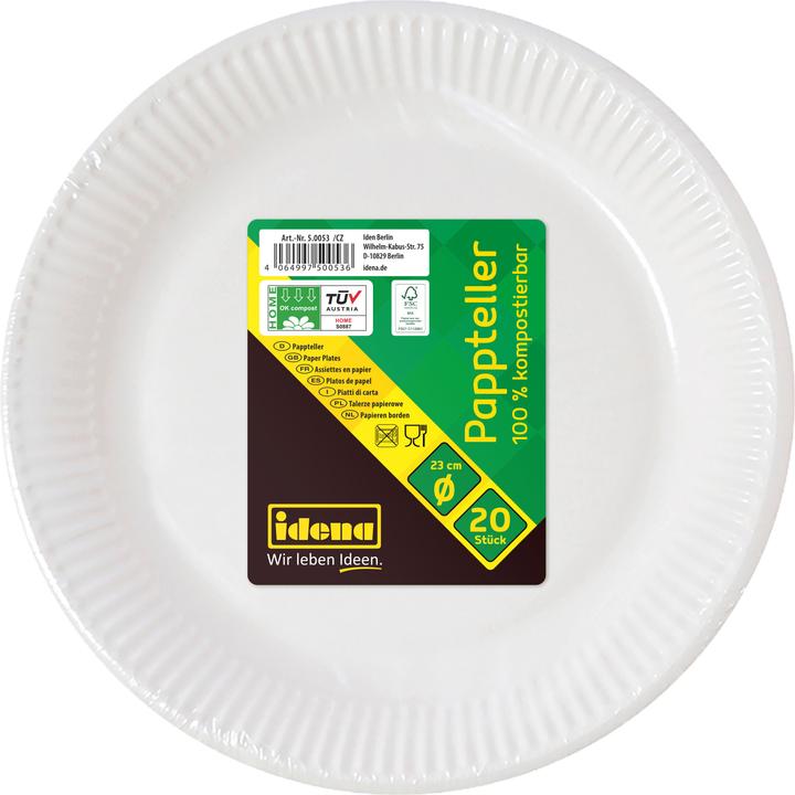 Actual product image Idena Party plate D23cm white 20s FSC mix (20 x)