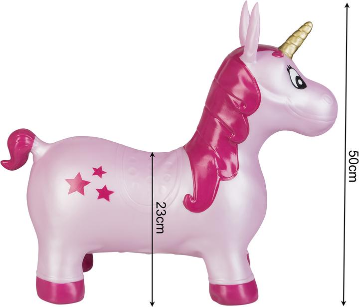 Produktbild Idena Hüpfpferd Einhorn pink mit Sternen