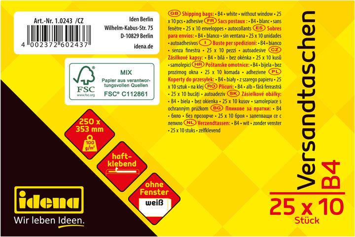 Image du produit Idena VT B4 blanc 100g 10er hk o.F. FSC-Mix (10 x)