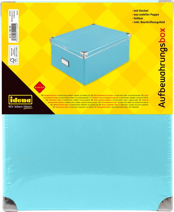 Produktbild Idena Box türkis 35x28x17cm FSC-Rec