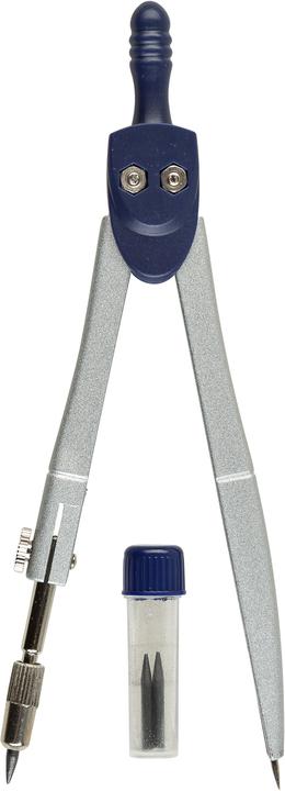 Actual product image Idena School compass blue silver