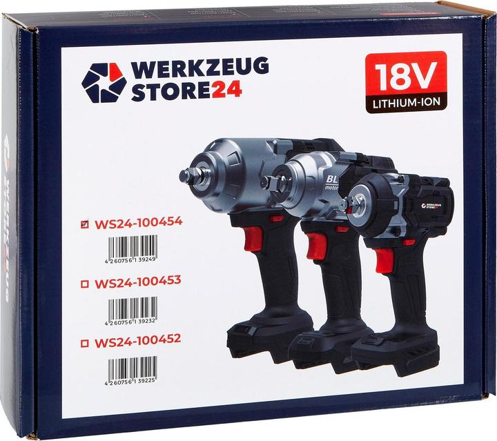 Actual product image Werkzeugstore24 Cordless impact wrench WDS 18V 1/2" 1,600 NM Solo