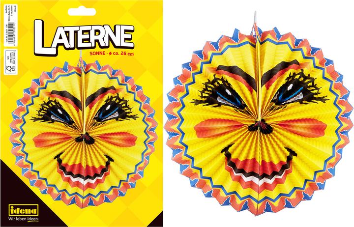 Actual product image Idena Sun Lantern Round D26cm FSC Mix (1 x)