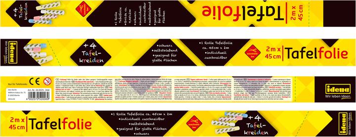 Actual product image Idena Blackboard foil 45x200cm,+4 chalks ass.
