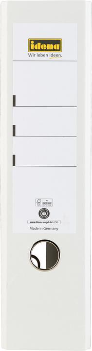 Produktbild Idena Ordner A4 weiss 8cm Wolkenmarmor FSC-Mix (A4, 80 mm, 1 Stück)