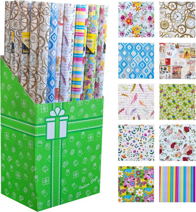 Actual product image Idena Wrapping paper 2m x 70cm neutral motifs (Wrapping paper, 10 x)