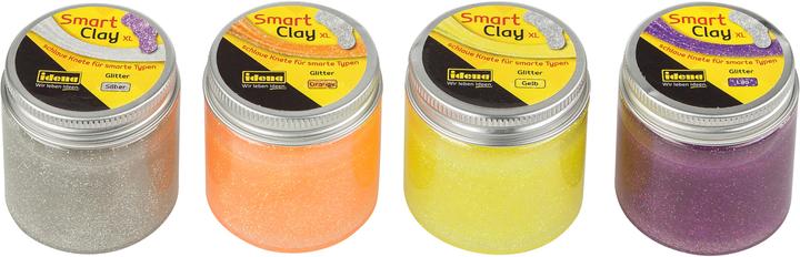 Produktbild Idena XL Smart Clay Glitter, 4er Pack, je 70g