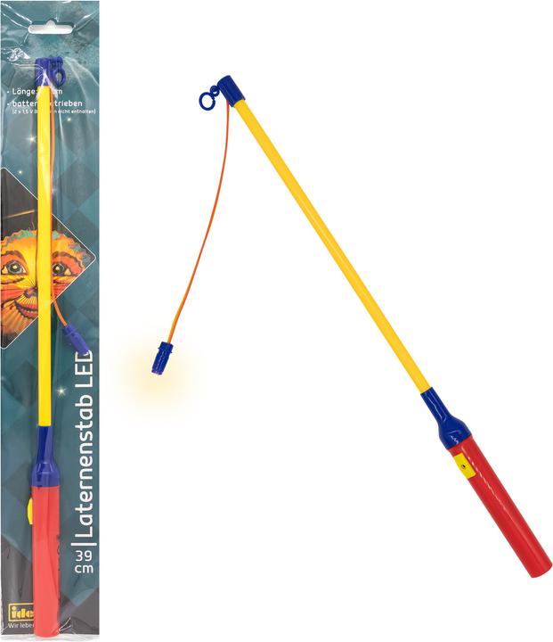 Idena Bâton de lanterne 39cm LED 2x pile 1,5V