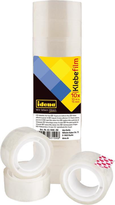Actual product image Idena Adhesive film transp. 15mm x 10m, 10 pieces (15 mm)