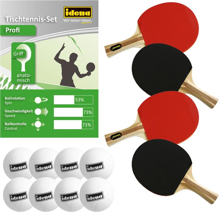 Idena Set de ping-pong Profi 13 pièces