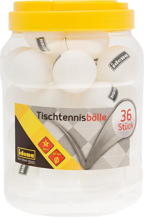 Image du produit Idena Balles de ping-pong 1 étoile blanches 36pcs en boîte (36 pcs)